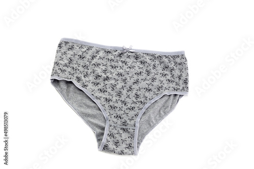The women's panties on a white background close-up
