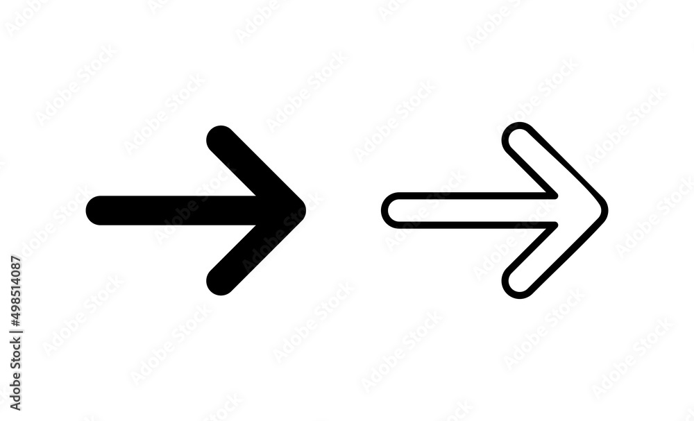 Arrow icon vector. Arrow sign and symbol for web design. Arrow icon vector. Arrow sign and symbol for web design.