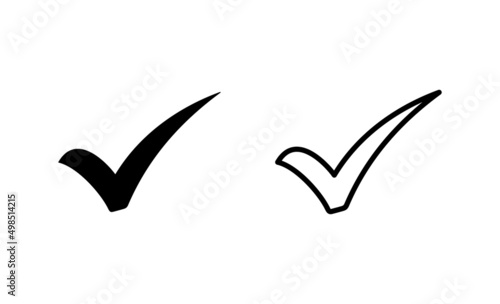 Free Download Check mark icon vector. Tick mark sign and symbol - GFXLoad