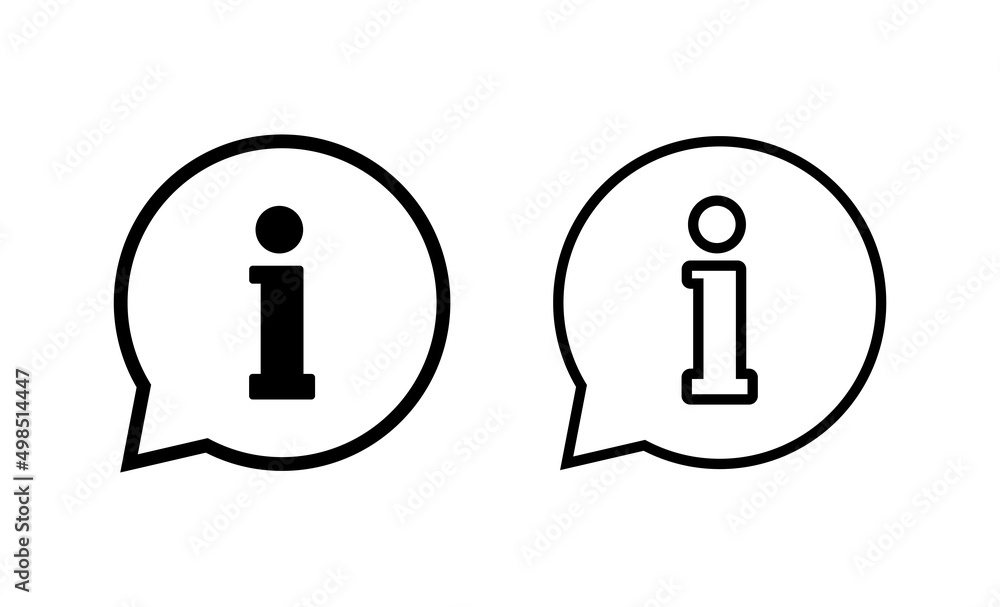 Info sign icon vector. about us sign and symbol. Faq icon Info sign icon vector. about us sign and symbol. Faq icon