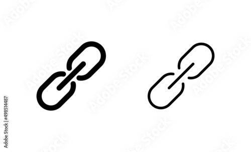 Link icon vector. Hyperlink chain sign and symbol