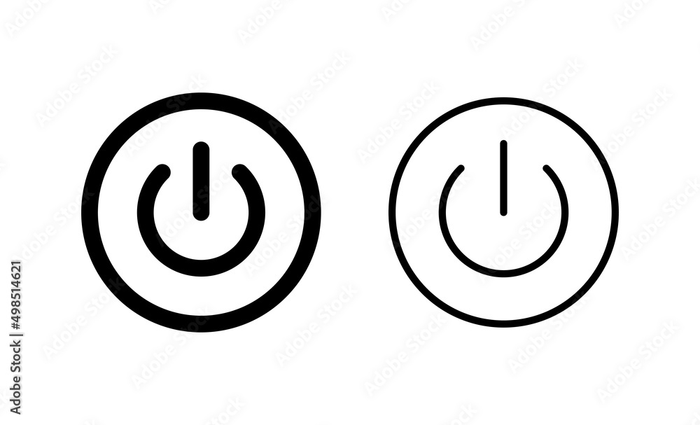 Power icon vector. Power Switch sign and symbol. Electric power Power icon vector. Power Switch sign and symbol. Electric power
