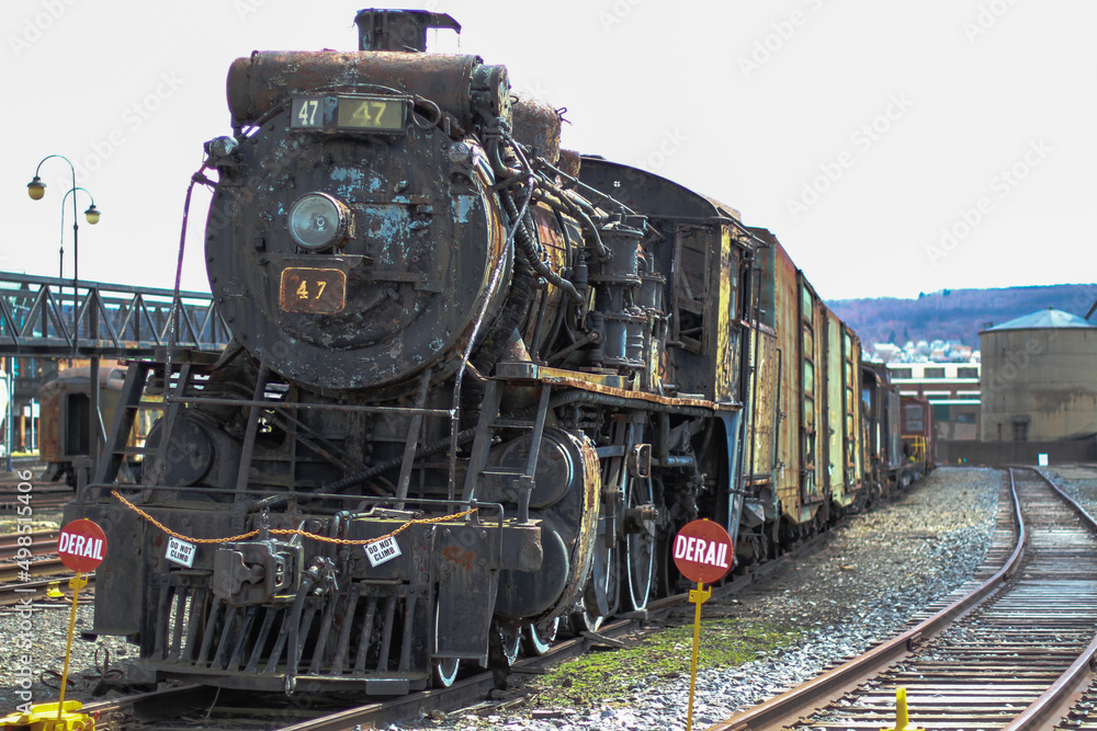 Obraz premium old steam train