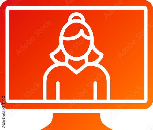 News Anchor Icon Style