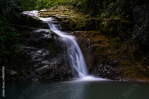 Europe Forest Small Waterfall in Wilderness © Fotopogledi