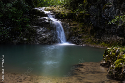 Fototapeta Naklejka Na Ścianę i Meble -  Drinkable Water Source with Waterfall