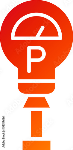 Parking Meter Icon Style