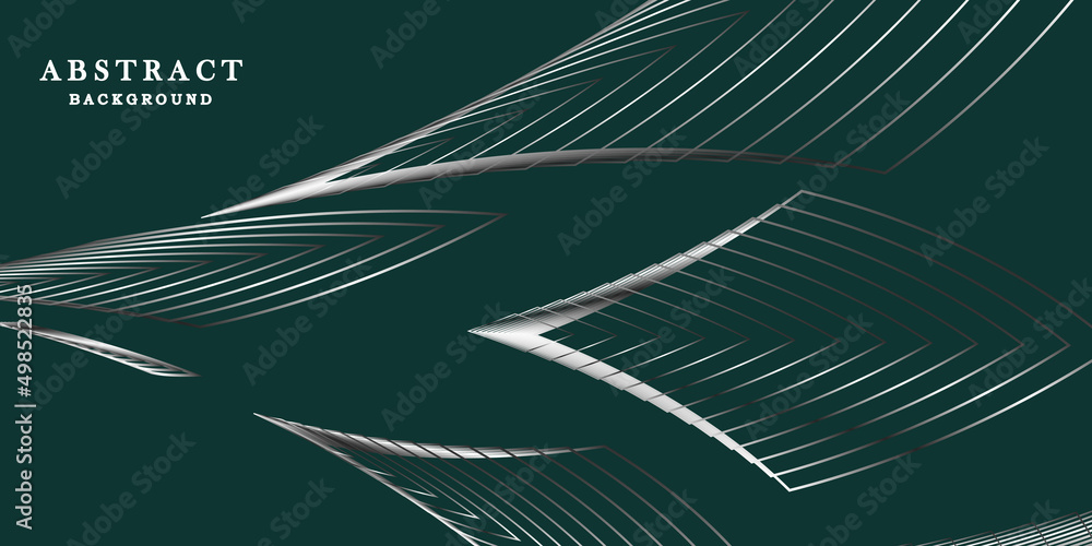 Naklejka premium green background with lines