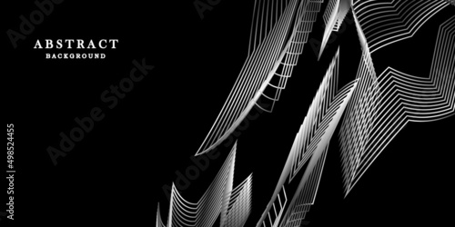 Abstract black white background