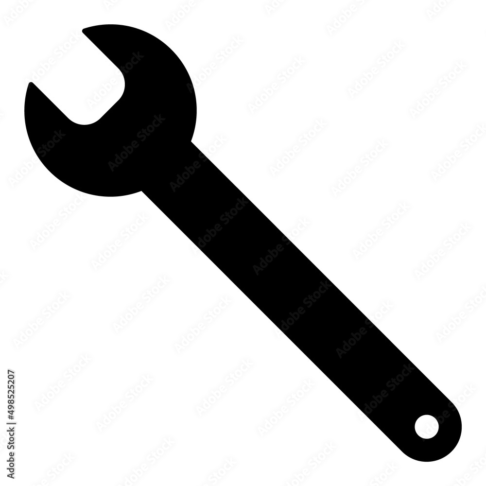 Wrench Flat Icon Isolated On White Background Wrench Flat Icon Isolated On White Background