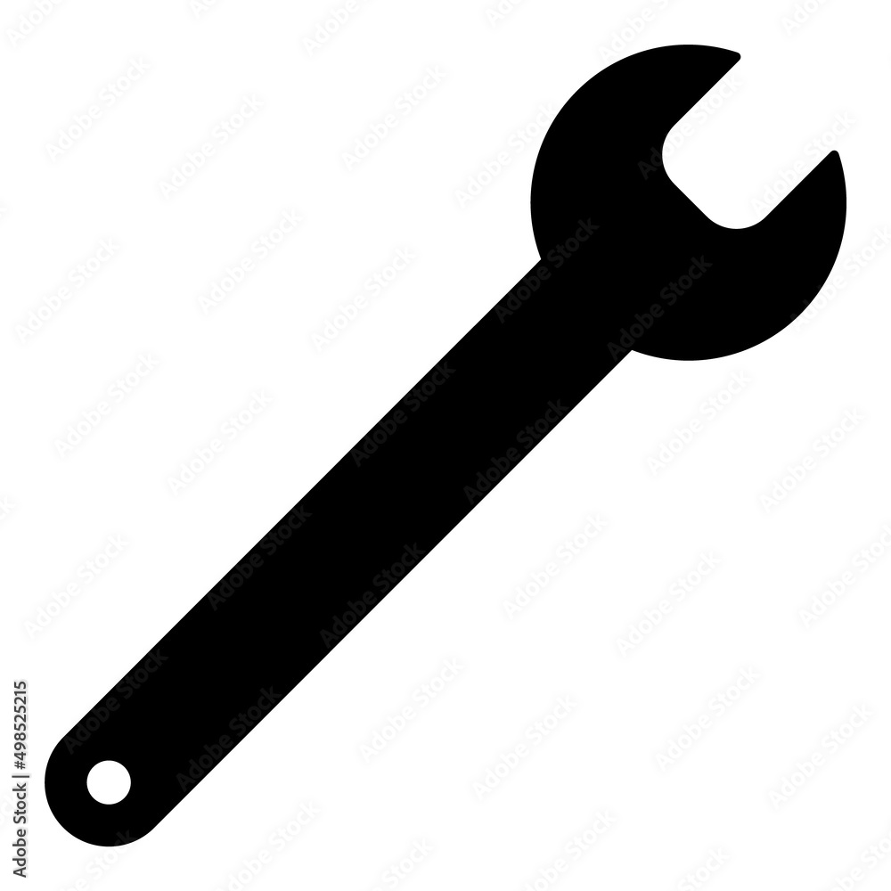 Wrench Flat Icon Isolated On White Background Wrench Flat Icon Isolated On White Background