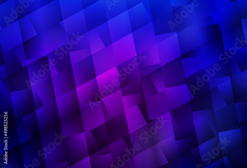 Dark Purple  Pink vector background with rectangles.