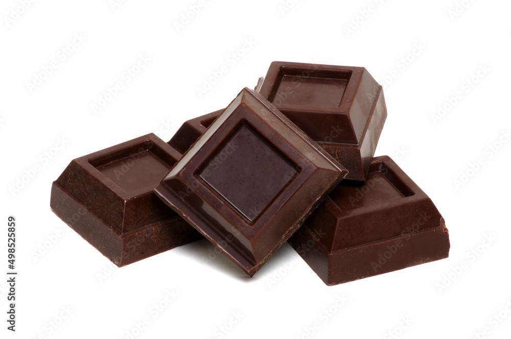 chocolate isolated on white chocolate isolated on white