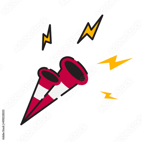 Trumpet Minimalist Icons - Suitable for design asset, horn, news, announcement, celebration, sale,  illustration in general