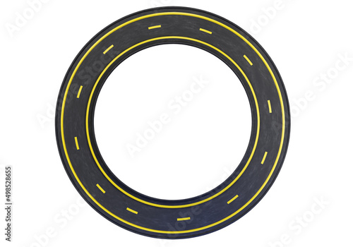 Ring road. Asphalt road rin...