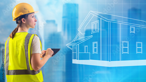 Engineering business. Woman...