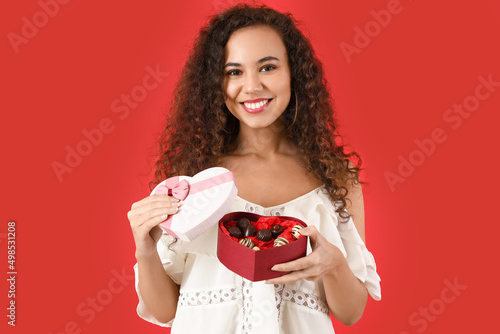 Beautiful young woman with ...