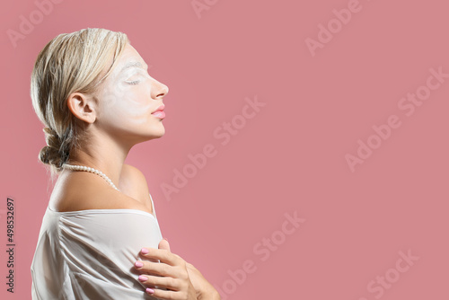 Portrait of beautiful woman...