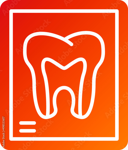 Tooth Xray Icon Style