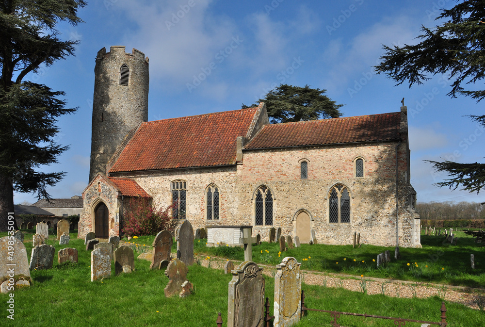 Fototapeta premium All Saints' Church, Kirby Cane, Norfolk