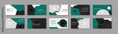 Business presentation template design. Minimalis, modern and keynote vector illustration 