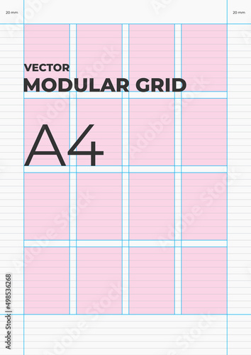 Modular Vector Grid A4 Layout