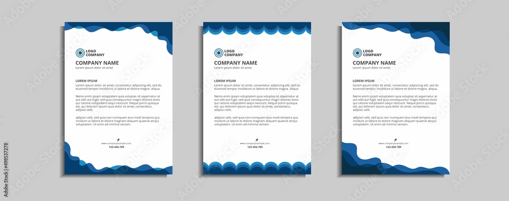 modern corporate letterhead template design modern corporate letterhead template design