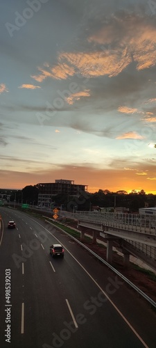 sunset over the highway © David