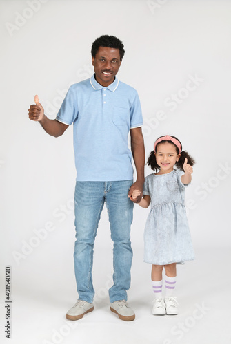 Portrait of little African-...