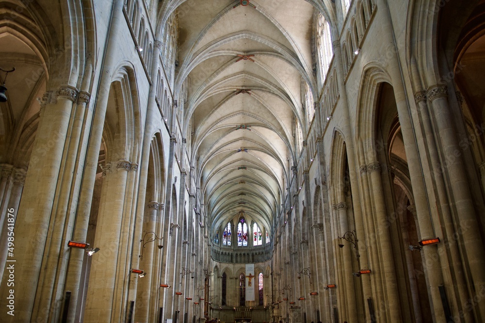 Interior of the cathedral saint Maurice in Vienne France