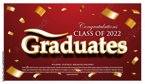 Editable text effect graduation style