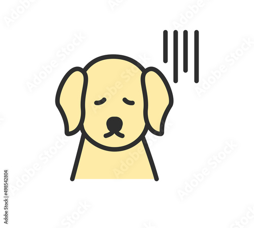 犬の表情イラスト素材
