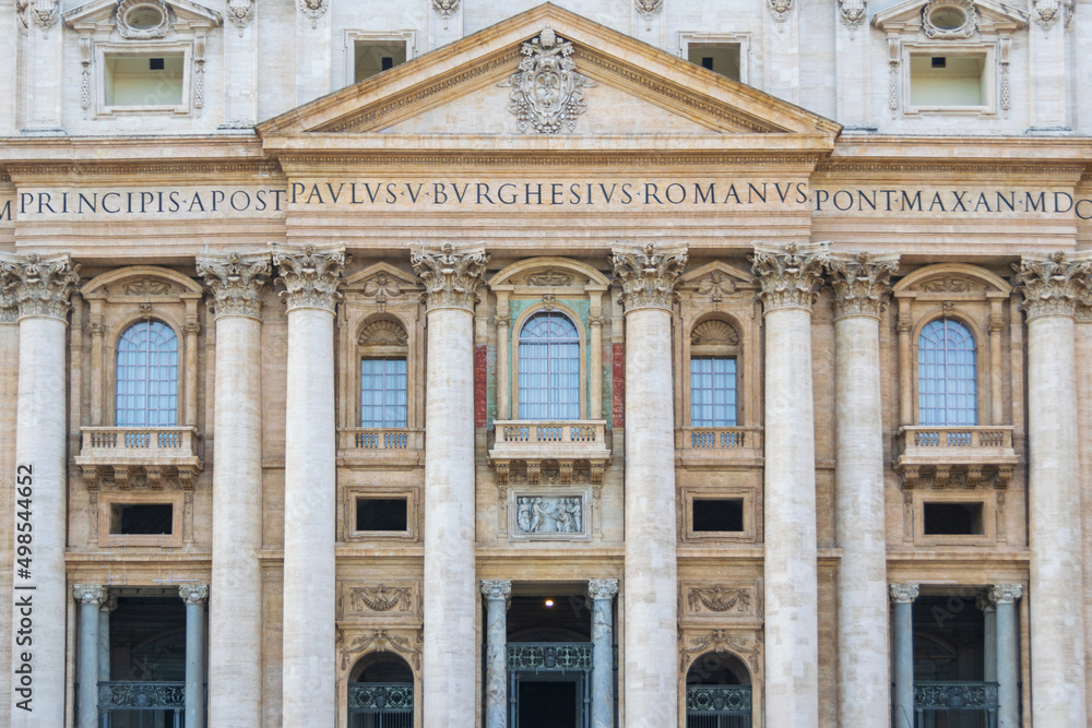 The Front of St. Peter's Basilica, Vatican, Italy The Front of St. Peter's Basilica, Vatican, Italy