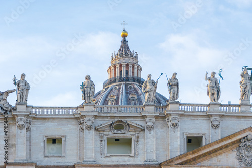 Statues on Colonnade Surrounding St. Peter's Basilica, Vatican, Italy