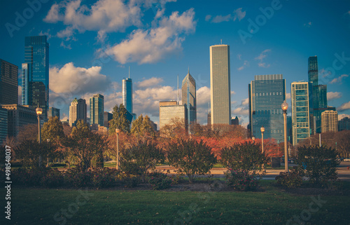 November 2021 Downtown Chicago  Illinois.