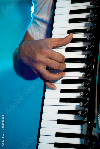 Konstfotografi The accordionist.