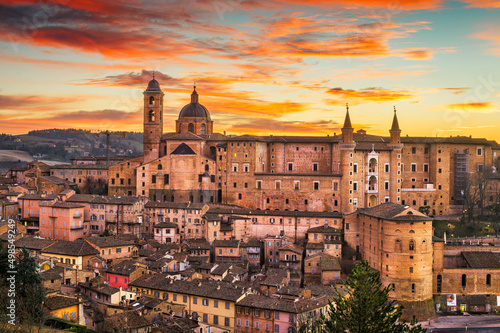 Urbino, Italy Medieval Walled City in the Marche Region