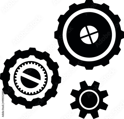 Gear Cogwheel Mechanism Background Vector Illustration Stock Vector