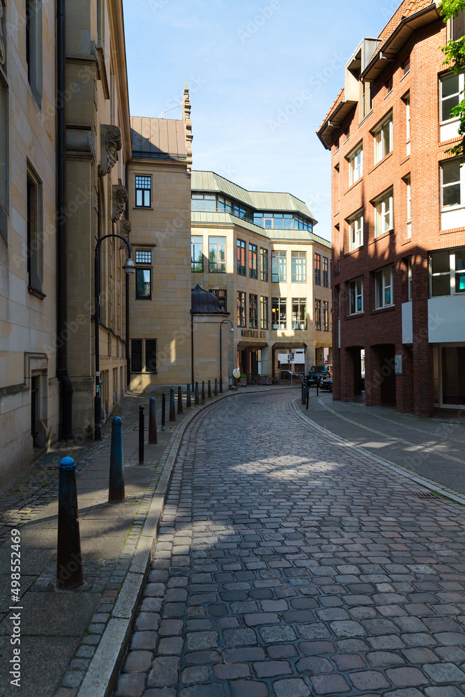 Obraz premium Historical centre of the medieval Hanseatic City of Bremen, Germany Jily 15, 2021.