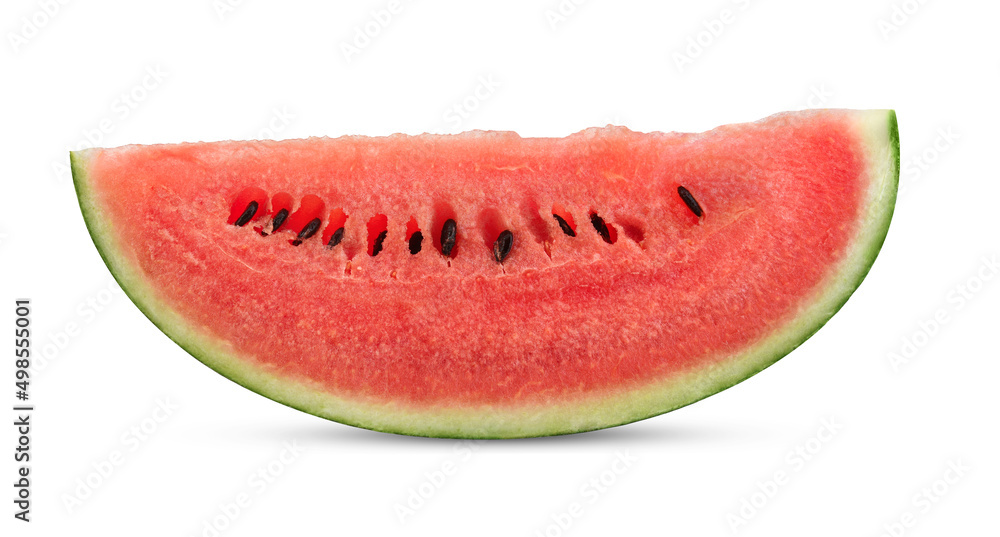 Watermelon slices isolated on a white background. Watermelon slices isolated on a white background.