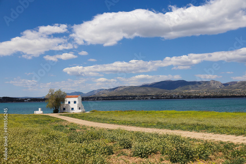 The house of the famous Greek poet Angelos Sikelianos in Salamina Island, Greece photo