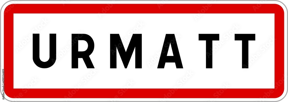 Panneau entrée ville agglomération Urmatt / Town entrance sign Urmatt Panneau entrée ville agglomération Urmatt / Town entrance sign Urmatt