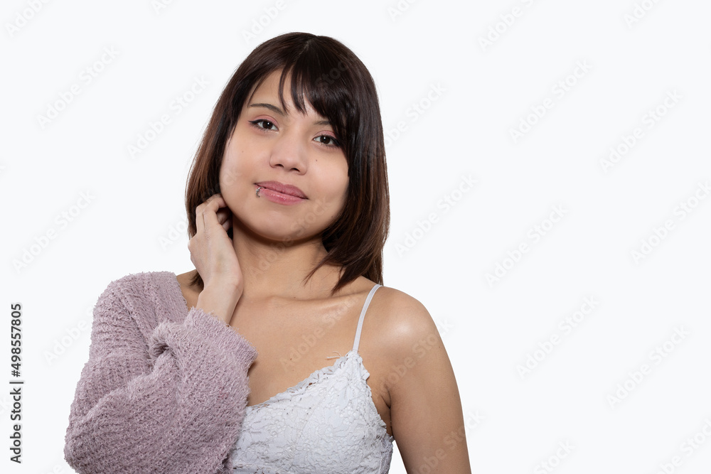 Modern woman with a successful expression Modern woman with a successful expression