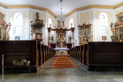 Church in Zelezna Ruda in Sumava national park, Czech Republic