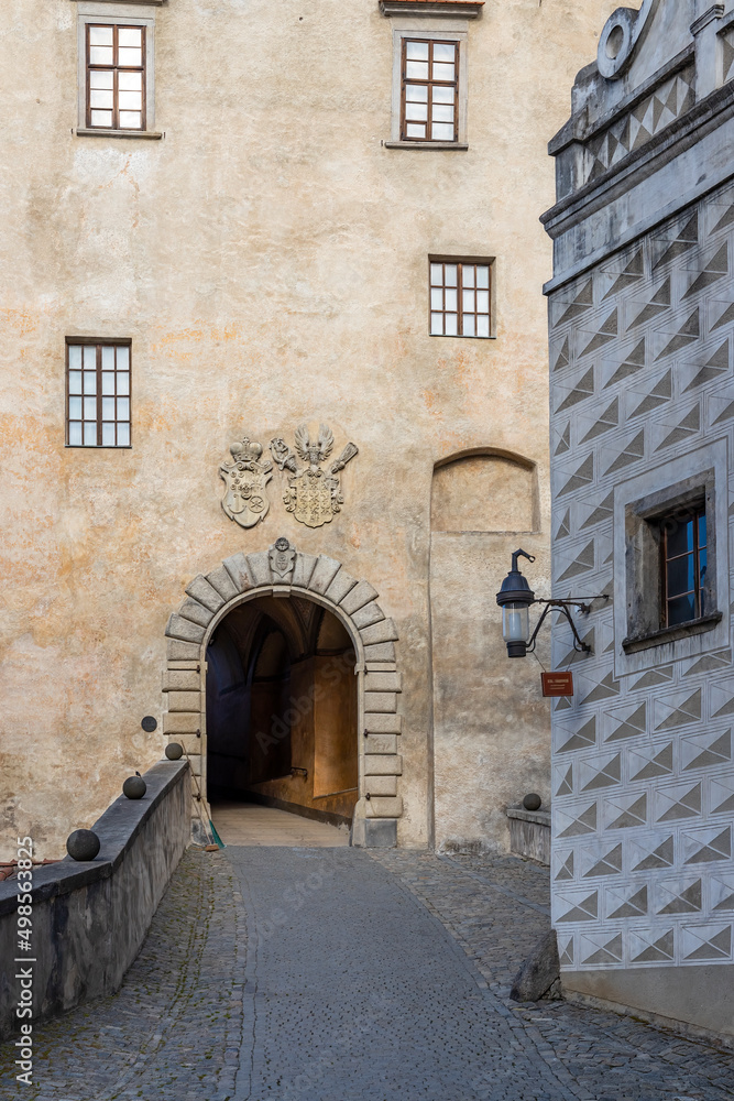 Fototapeta premium Cesky Krumlov catle, UNESCO site, Southern Bohemia, Czech Republic
