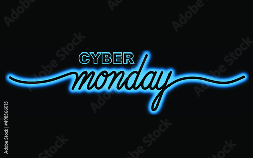 Cyber Monday - tech monday in November - online sales - concept banner