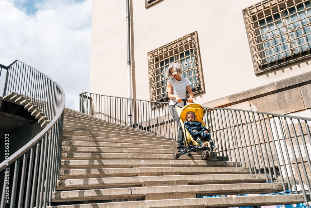 custom made wallpaper toronto digitalDue to lack of ramp mother is forced to drag stroller up stairs