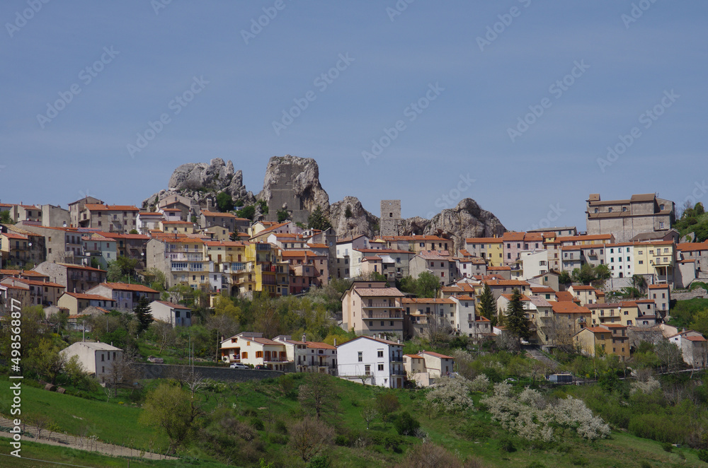 Pietrabbondante :  characteristic village of high Molise in the province of Isernia - Italy