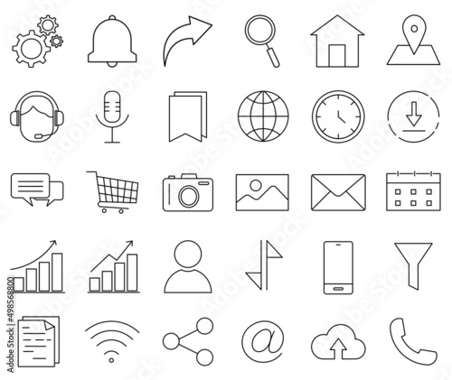Website symbol outline icon.