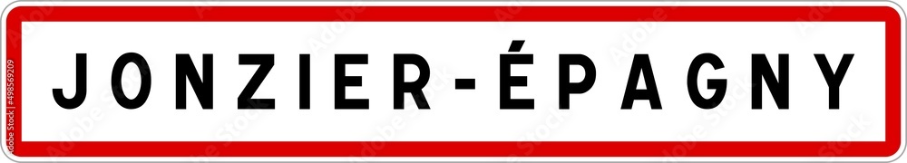 Panneau entrée ville agglomération Jonzier-Épagny / Town entrance sign Jonzier-Épagny Panneau entrée ville agglomération Jonzier-Épagny / Town entrance sign Jonzier-Épagny